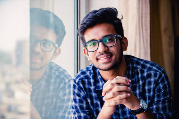 University Student, Portrait, Positivity, Aspirations - Young Lad Looking at the Camera for a Portrait